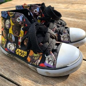 Star Wars high top sneakers, Size 13 little kids